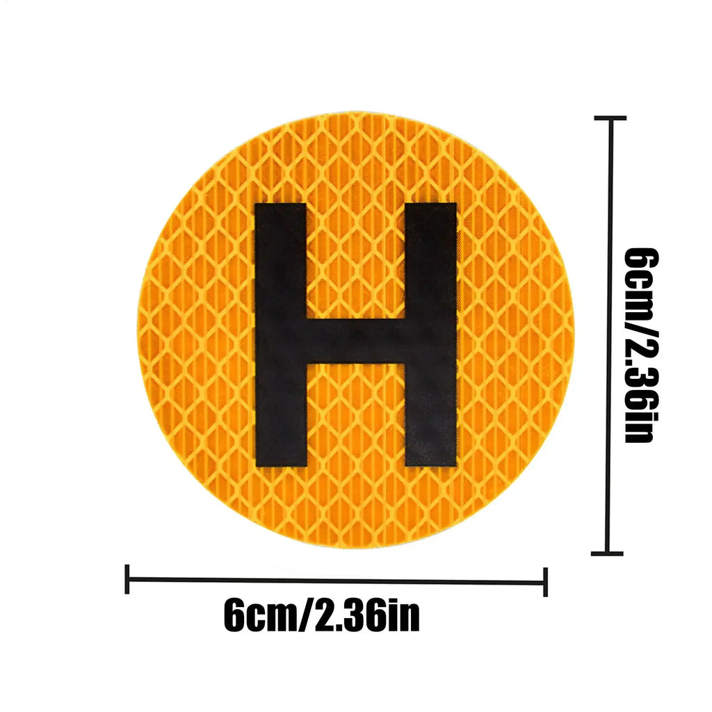 Magnetic Driver Sign Sticker Spanish Magnet Bumper Decals with H Sign Automotive Decor for Window Windscreen Door Rear Fridge Qme