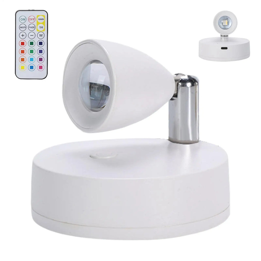 Planter Accent LED Spotlights Indoor Rechargeable Wireless Plant Qme