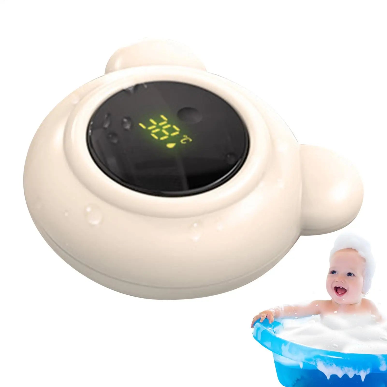 Bath Thermometers Baby Digital Safe Bathtub Thermometers With LED Display Bathing Supplies for Pediatric Kids Bathtub Pool Home Qme