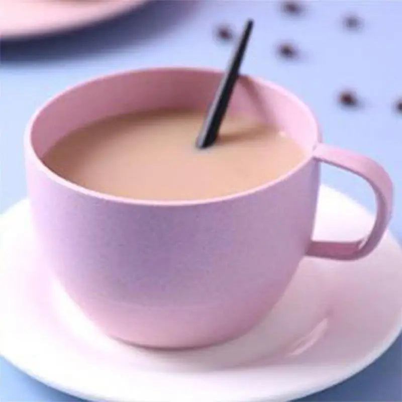 Plastic Coffee Cups Durable Easy Break Children Perfect Outdoor Qme one size Pink