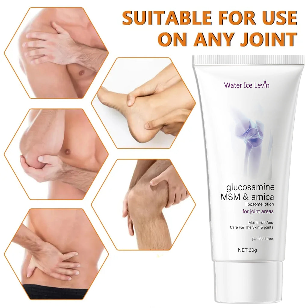 Glucosamine MSM & Arnica Joint Cream Liposome Lotion - Moisturizes, Nourishes & Protects Skin & Joints, Paraben-Free Formula. Qme