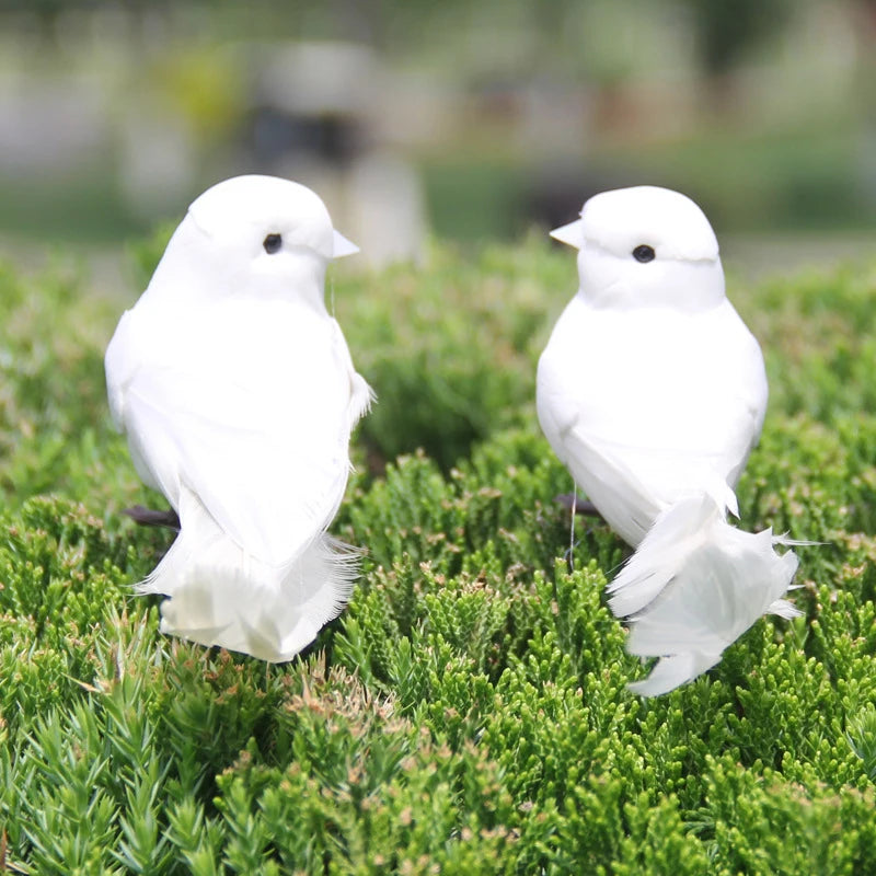 Foam Animal Simulation Feather Birds Models DIY Wedding Home Garden Qme