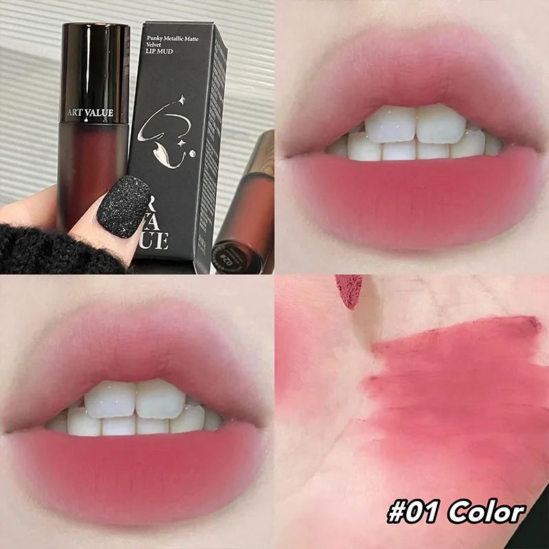 Art Value Matte Velvet Lip Mud Whitening Soft Long-lasting Makeup Qme NO.A72-01