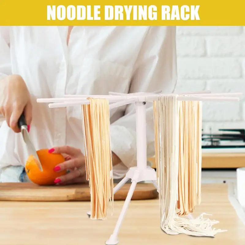Spaghetti Stand Folding Noodle Rack With Transfer Wand And 10 Arms Spaghetti Tree Stand Hanger For Kitchen Easy Storage Qme