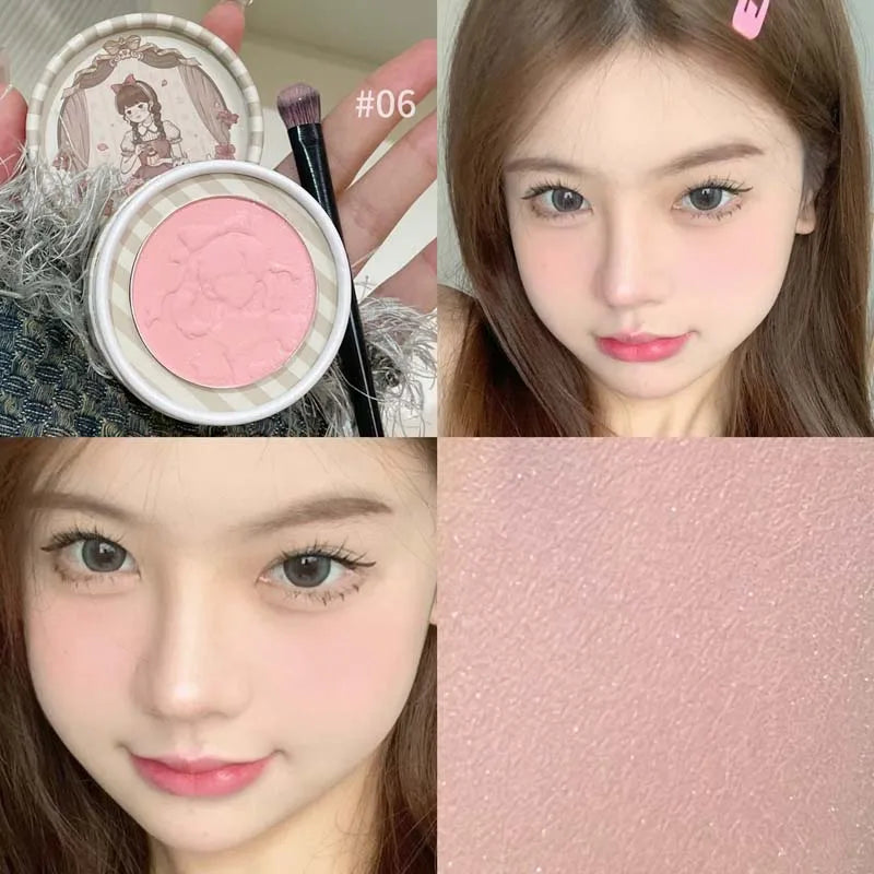 HERORANGE Sweet Wild Pleasing Face Relief Blush Whitening Powdery Qme HR595-06