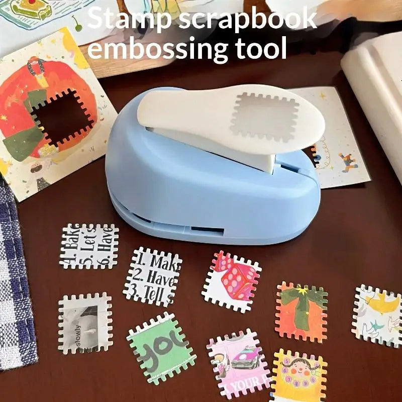 Rectangle Postage Stamp Embossing Tool Creative Large Handmade Action Qme