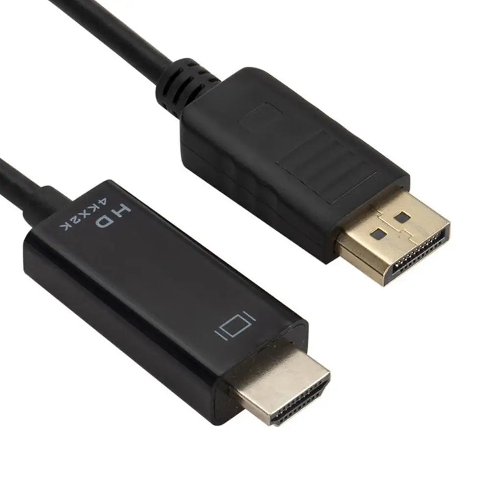 4K 2K DisplayPort to HDMI-compatible Video Audio Converter Adapter Display Port Cable DP For Laptop Projector PC TV Monitor Qme