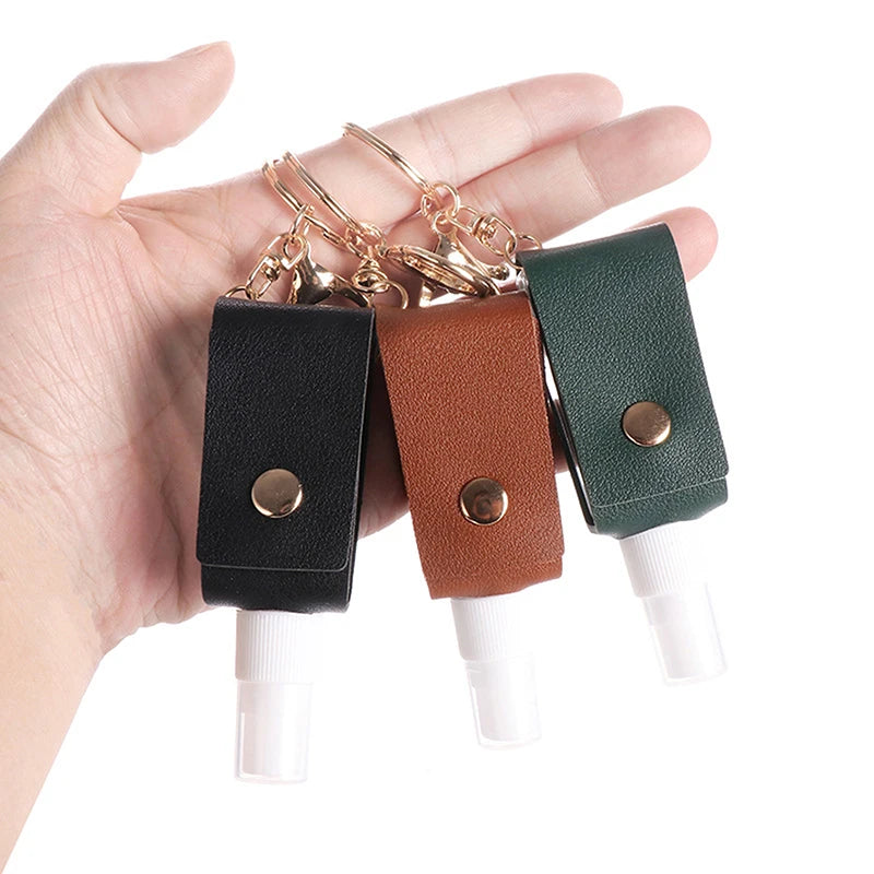 Hand Sanitizer Bottle Mini Hands Hydroalcoholic Gel PU Leather Qme