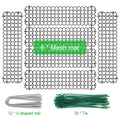 6/10Pcs Garden Prickle Strip Dig Stop Cat Repellent Deterrent Mat Anti-cat Prickle Strips Keep Cat Away Digging Climbing Spike Qme 6pcs
