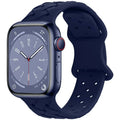 Strap for Apple Watch Band Ultra 49mm 44mm 40mm 45 Mm 41mm 38mm 42mm Sport Silicone Woven Loop Bracelet IWatch Series 8 7 6 3 Qme Navy blue 38 40 41mm