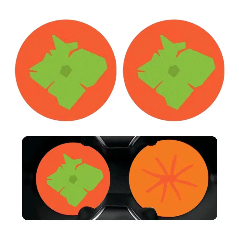Creative Car Fruit Coasters Water Cup Slot Anti Slip Pad Universal Qme D