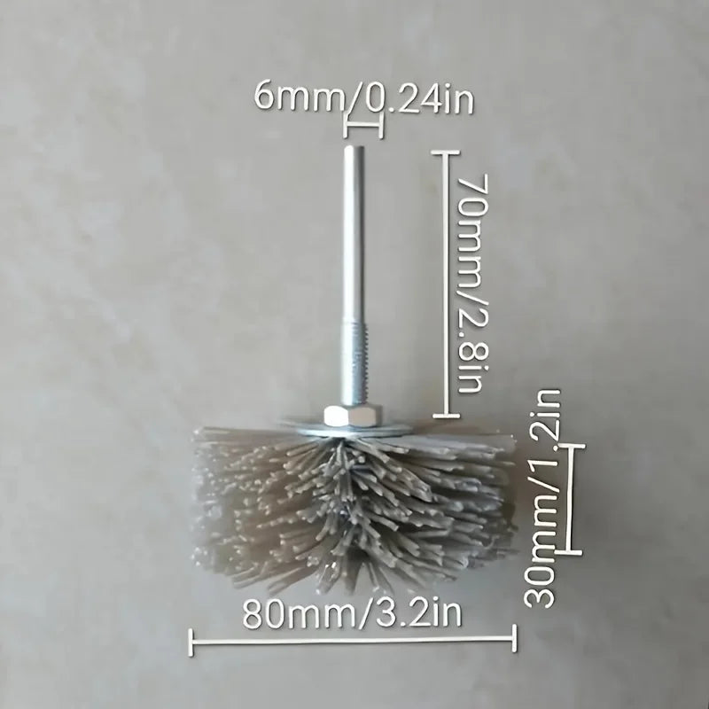 1 piece wire brush polishing wheel, nylon abrasive rotary tool, wood carving polishing accessories Qme