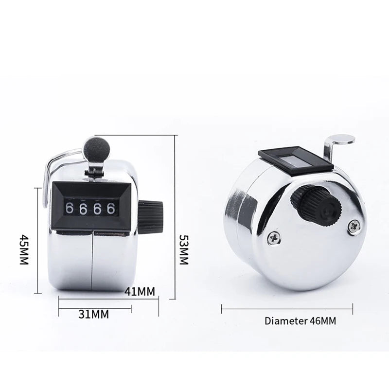 Digital Hand Tally Counter Manual Counting Golf Clicker Training 4 Qme