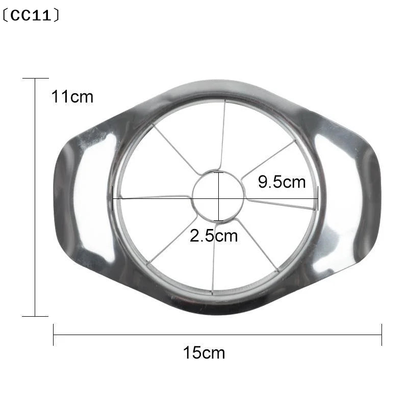 Kitchen Gadgets Stainless Steel Comfort Handle Divider Apple Cutter Qme