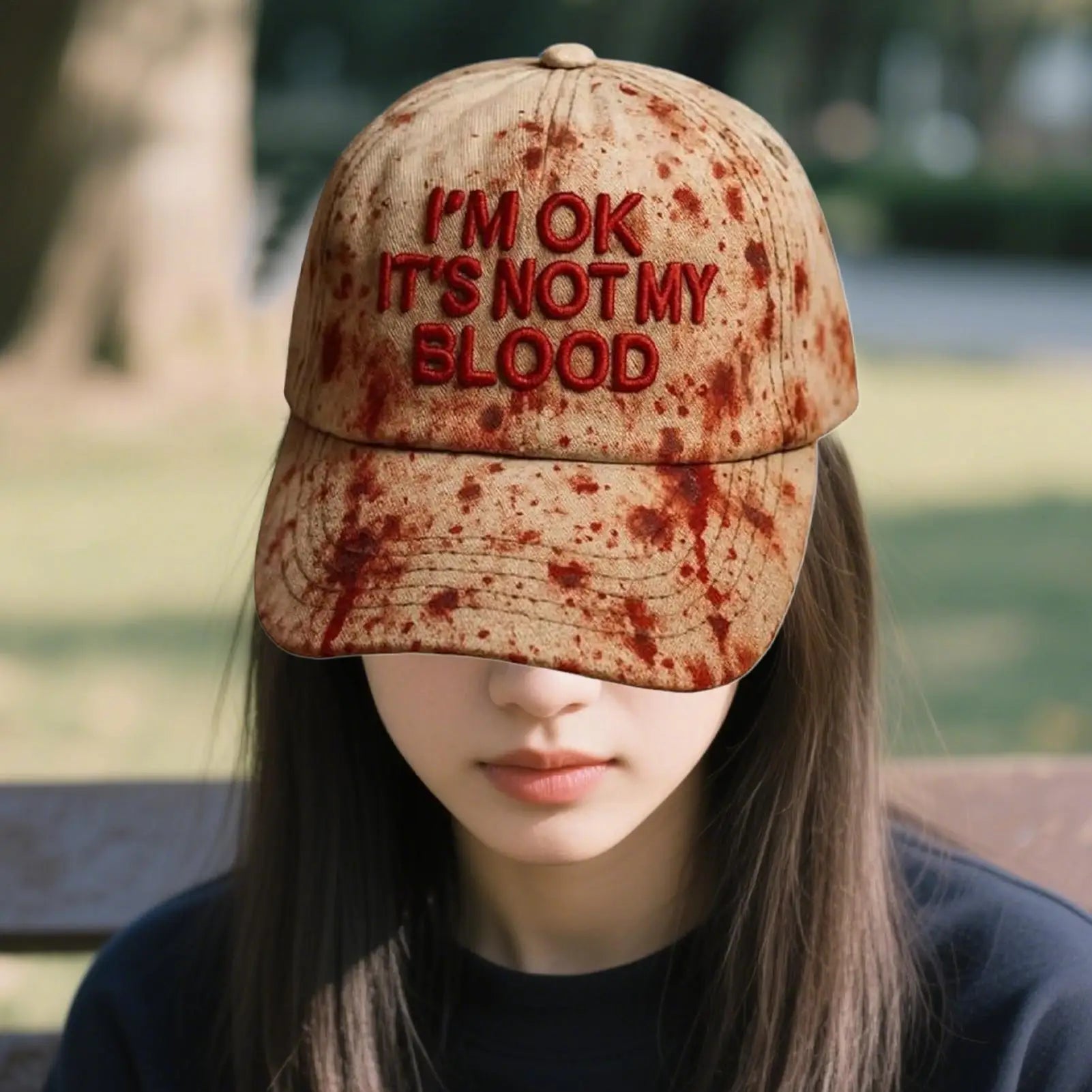 Scary Halloween Hat Spooky Unisex Baseball Clothing Accessories Qme