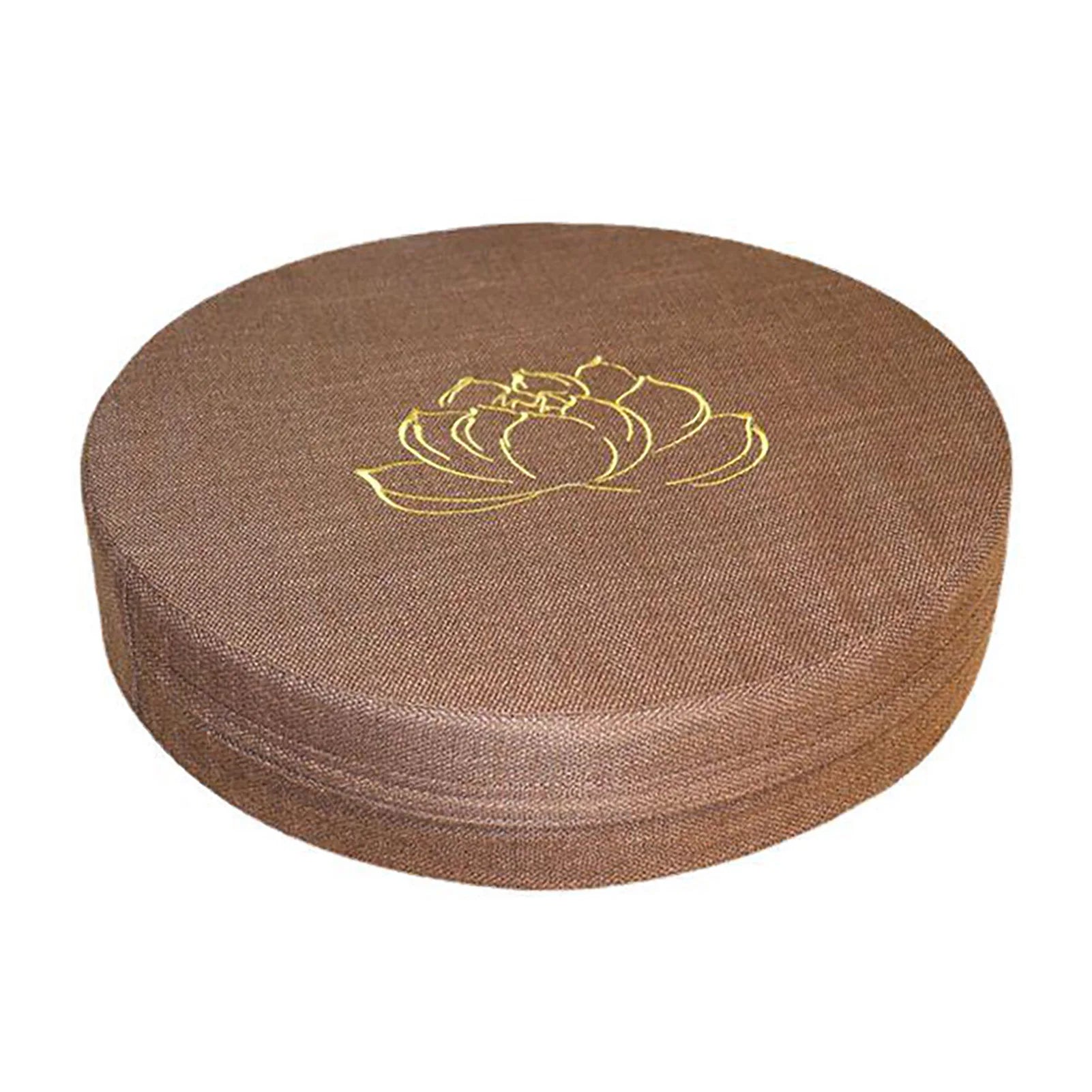 40×6cm Meditation Cushion Hard Foam Cotton Linen Detachable Washable Comfortable Floor Pillow for Balcony Living Room Tatami Qme Dark Khaki