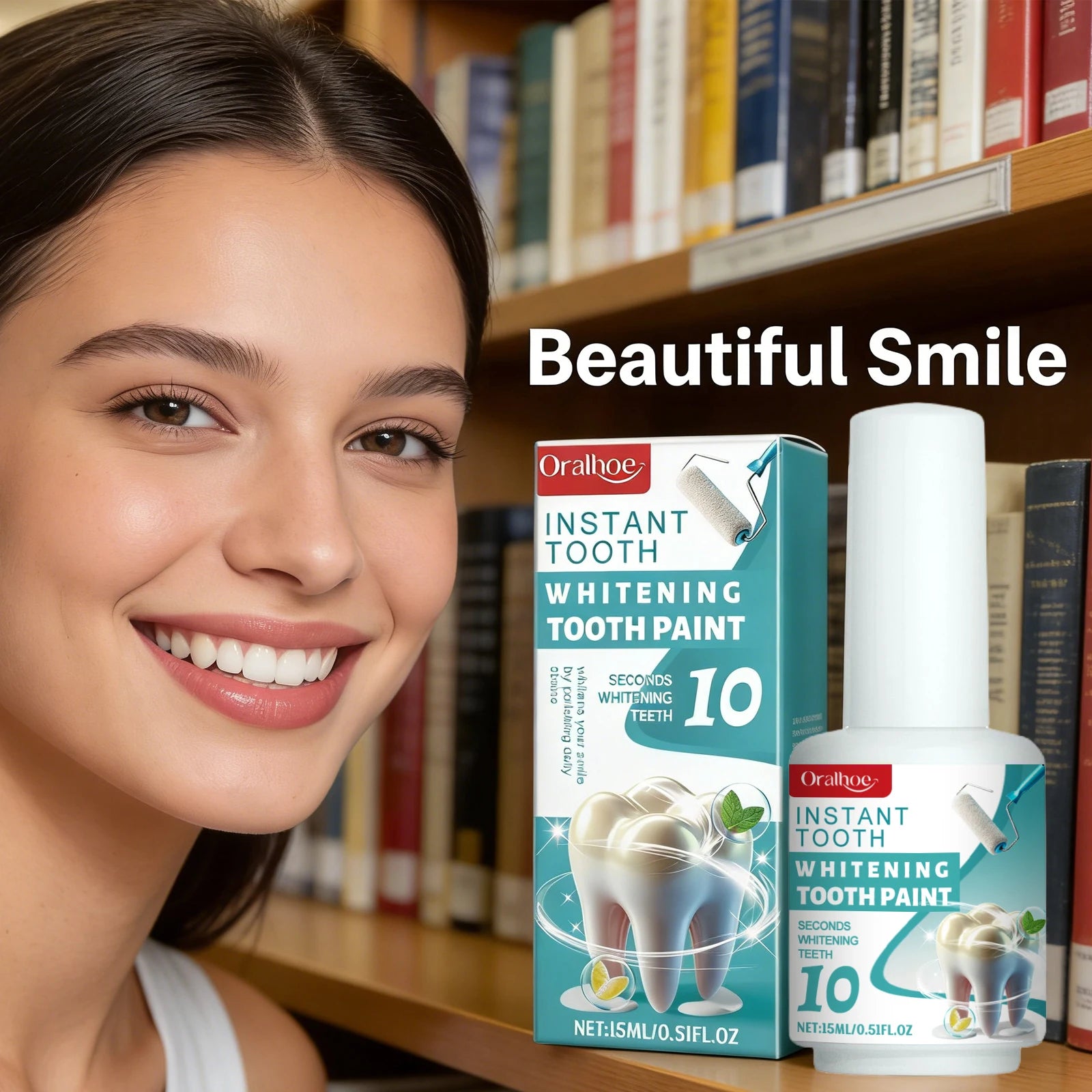 Teeth White Paint Remove Plaque Stain Anti Pigmentation Oral Cleaning Fresh Breath Long-Lasting Brighten Tooth Care Enamel Paint Qme