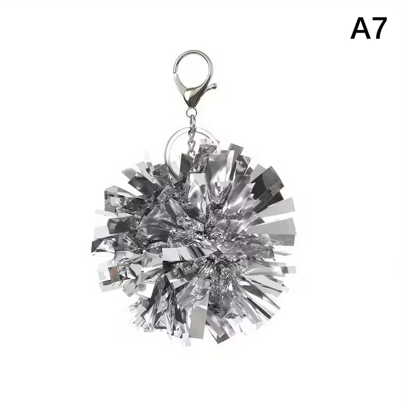 Colorful Cheer Pom Keychains Cheerleader Cheerleading Keyring Charm Qme Other A7