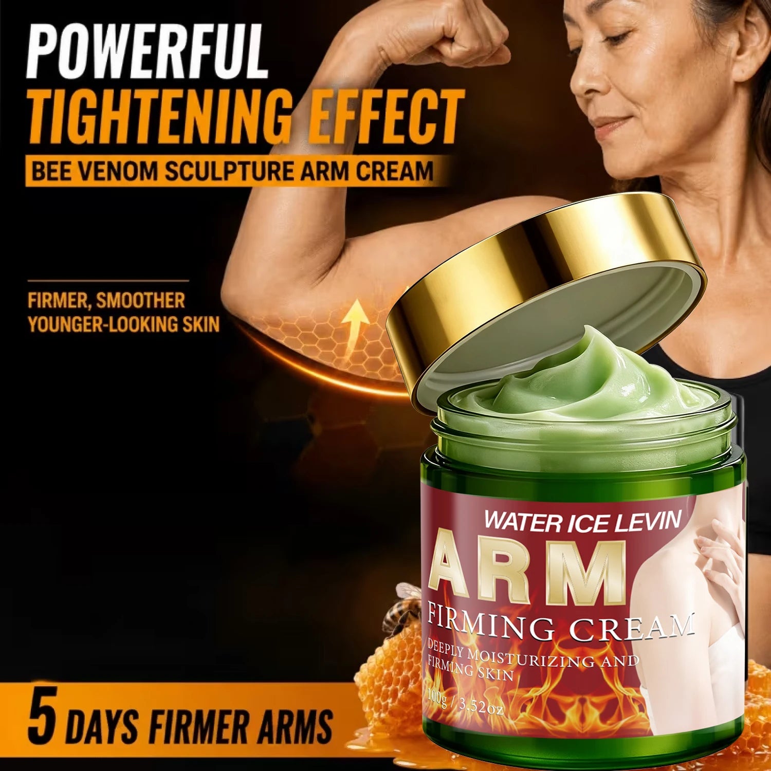 Magnesium Arm Firming Cream, Deeply Moisturizing & Tightening Body Skin Care Qme