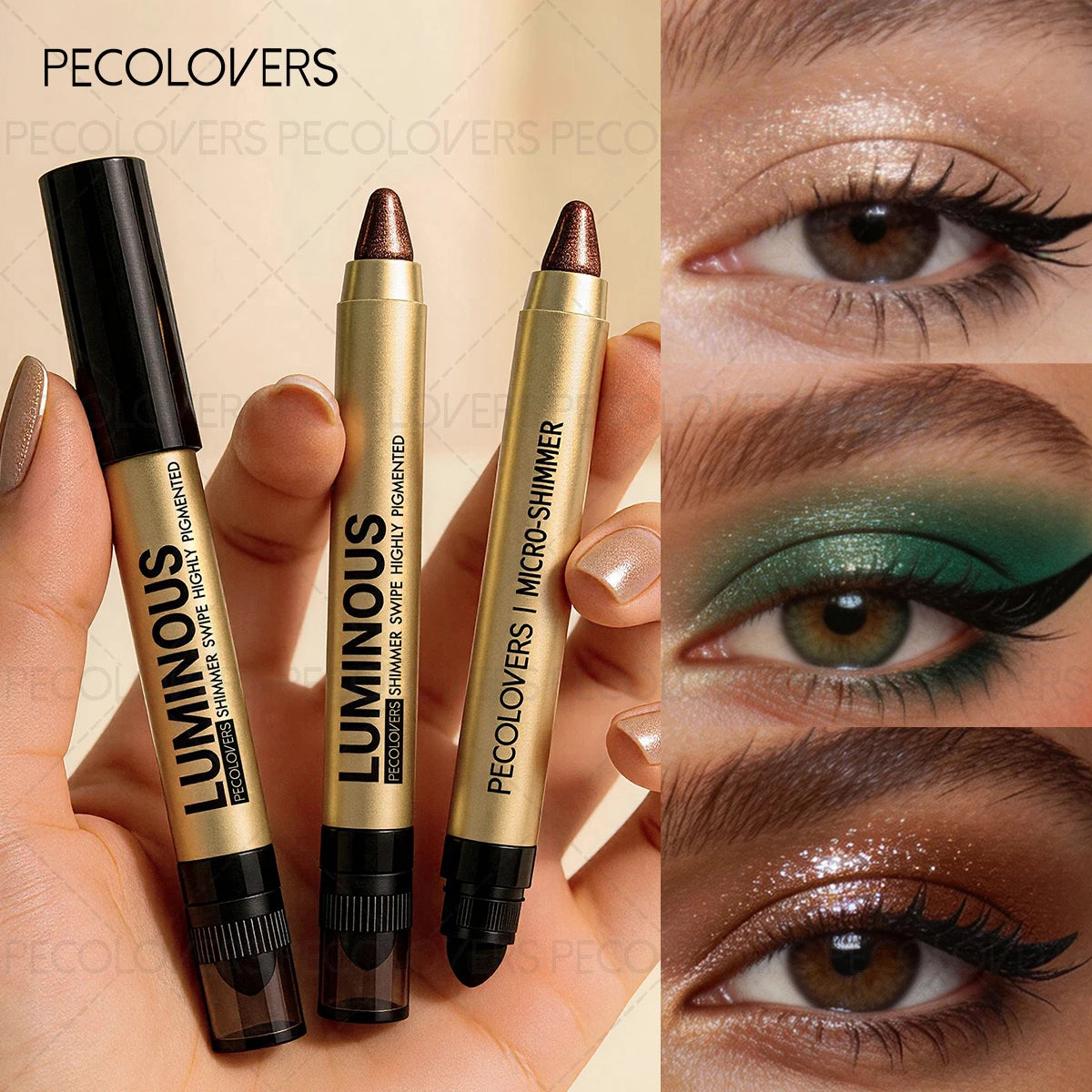 Shimmer Duoble-headed Eyeshadow Pencil Gradient Long-lasting Qme