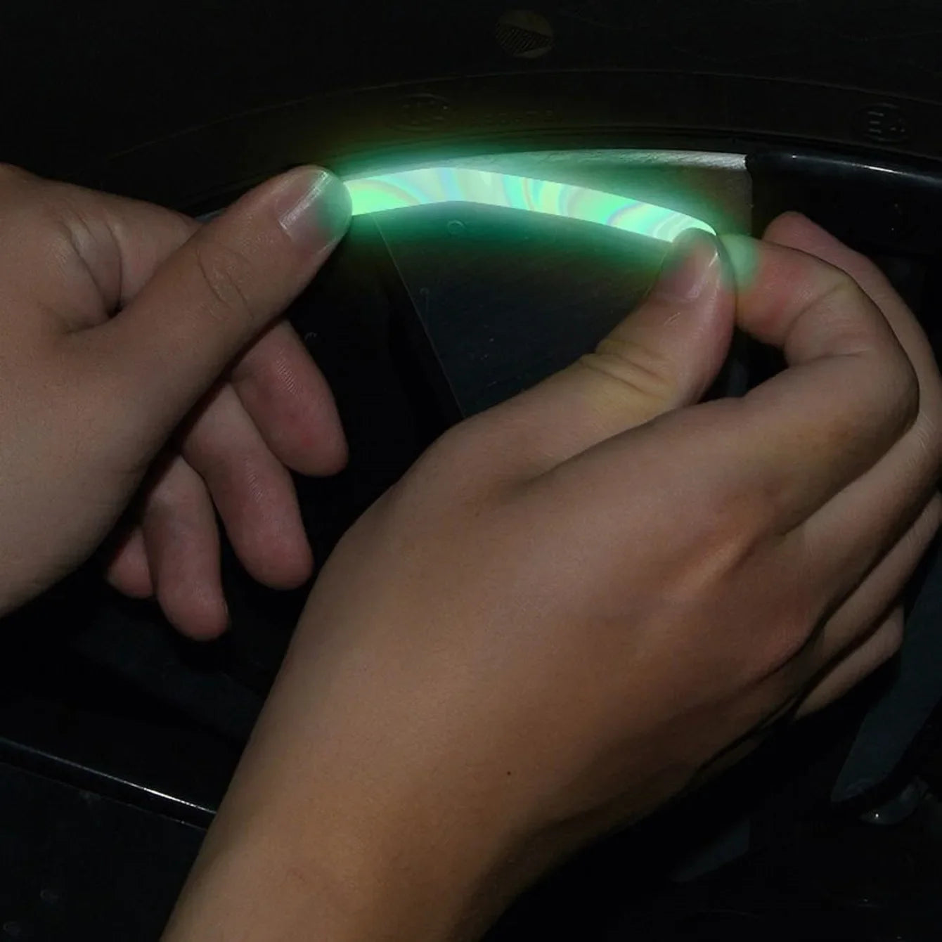 20 Colored Reflective Strips, Self-adhesive Stickers, Suitable for Car and Motorcycle Wheels Qme