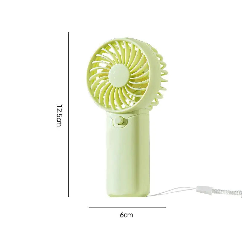 Portable Handheld Mini Fan Foldable Neck Hanging Fans 5 Speed USB Qme one size B1