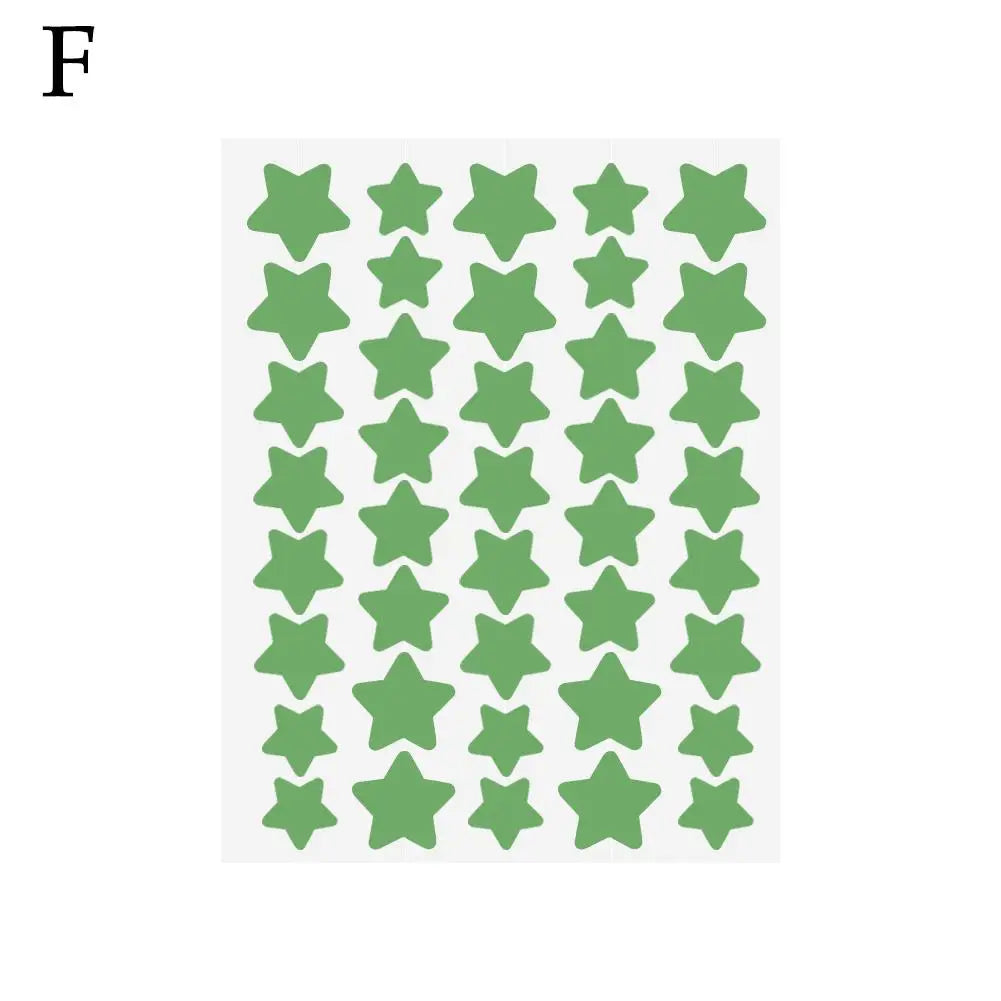 40 Counts Stars Shape Acne Pimple Patches Invisible Concealer Waterproof Blemish Spot Pimple Cover Stickers Face Beauty Skincare Qme green CN