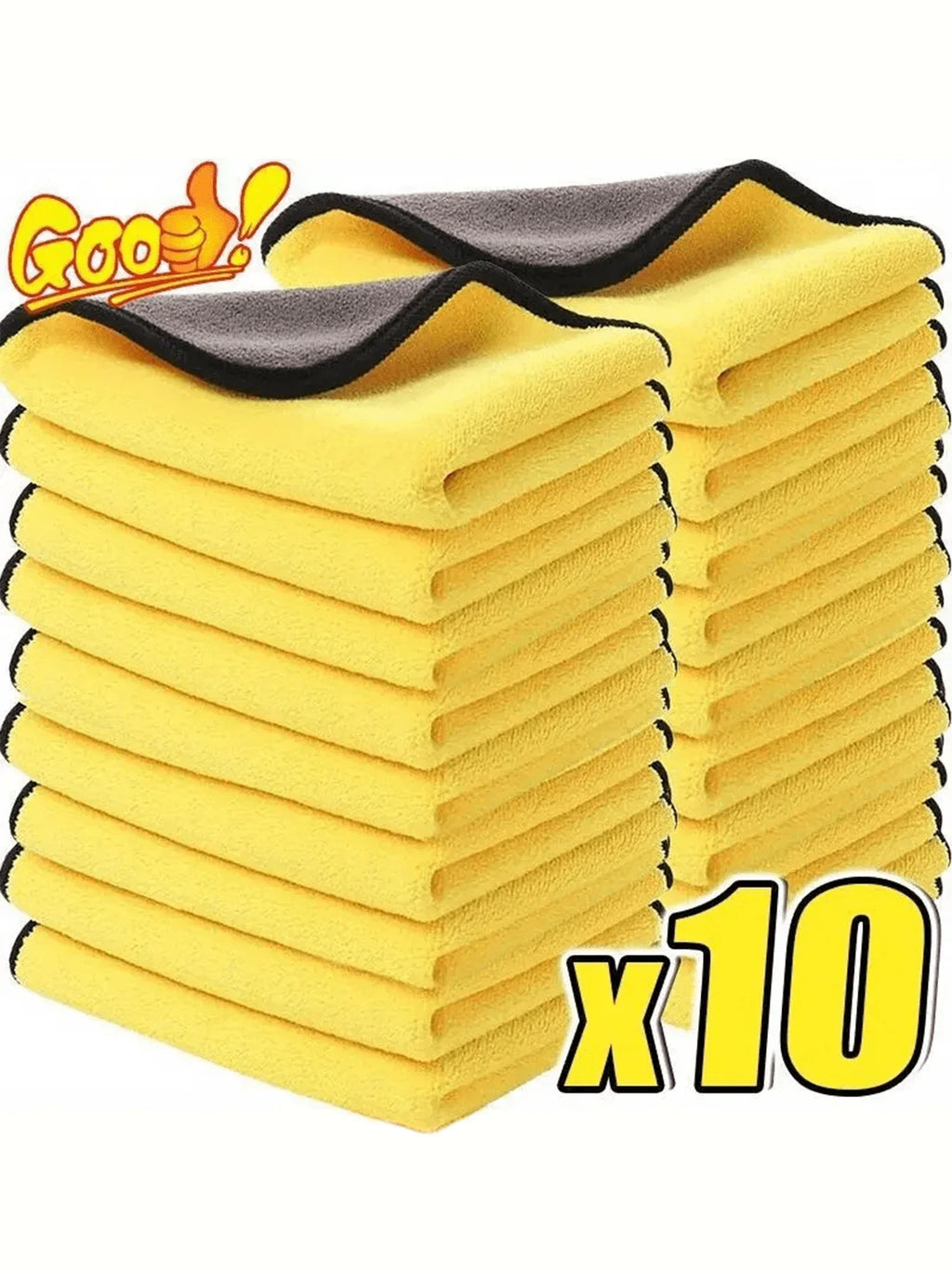 5 30X30cm High-density Coral Fleece Car Wash Towel Thickened Qme