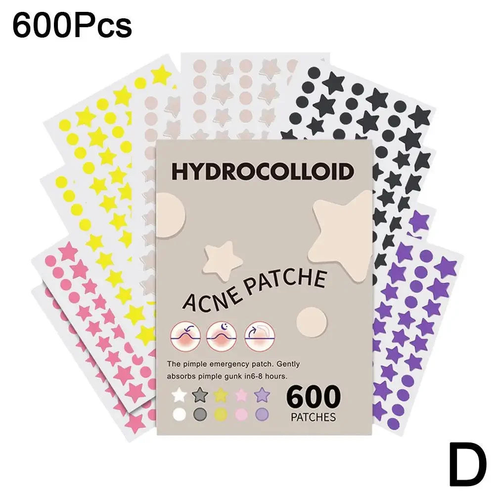 New 600pcs Star Acne Patch Mild Non-irritating Lightens Acne For Blackheads Closed Comedones Hydrocolloid Acne Sticker S0U6 Qme D CN