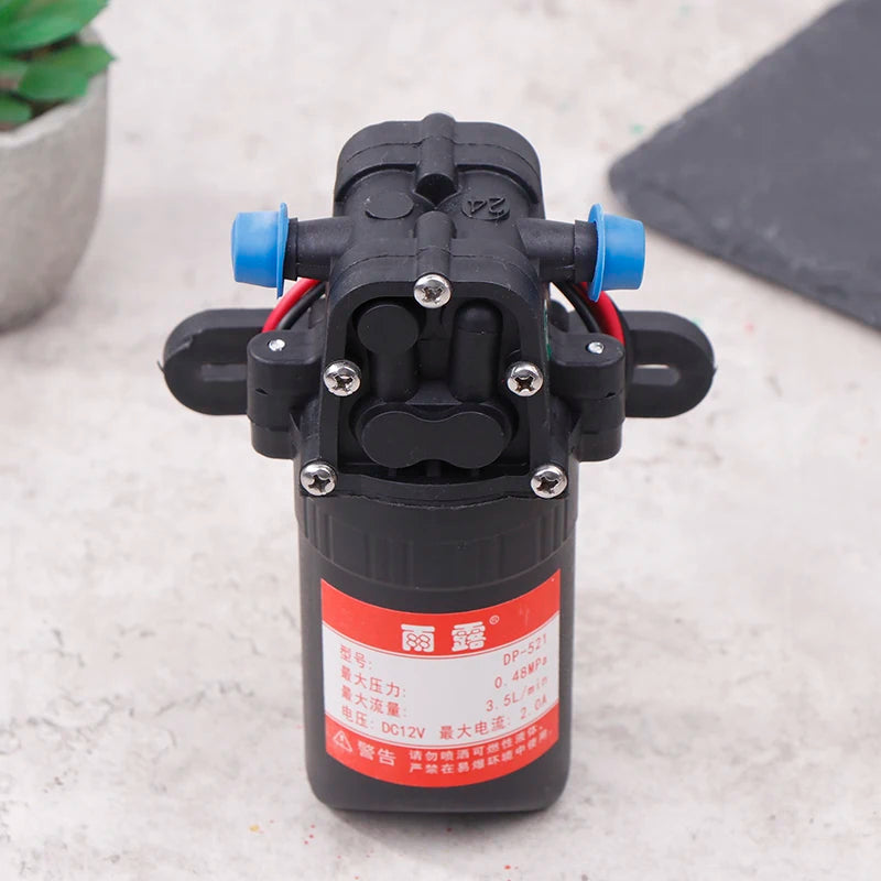 ^1Pc DP-521 Durable 12V 70PSI 3.5L/min Agricultural Electric Water Pump Micro High Pressure Diaphragm Spray Car Wash Water Pump Qme