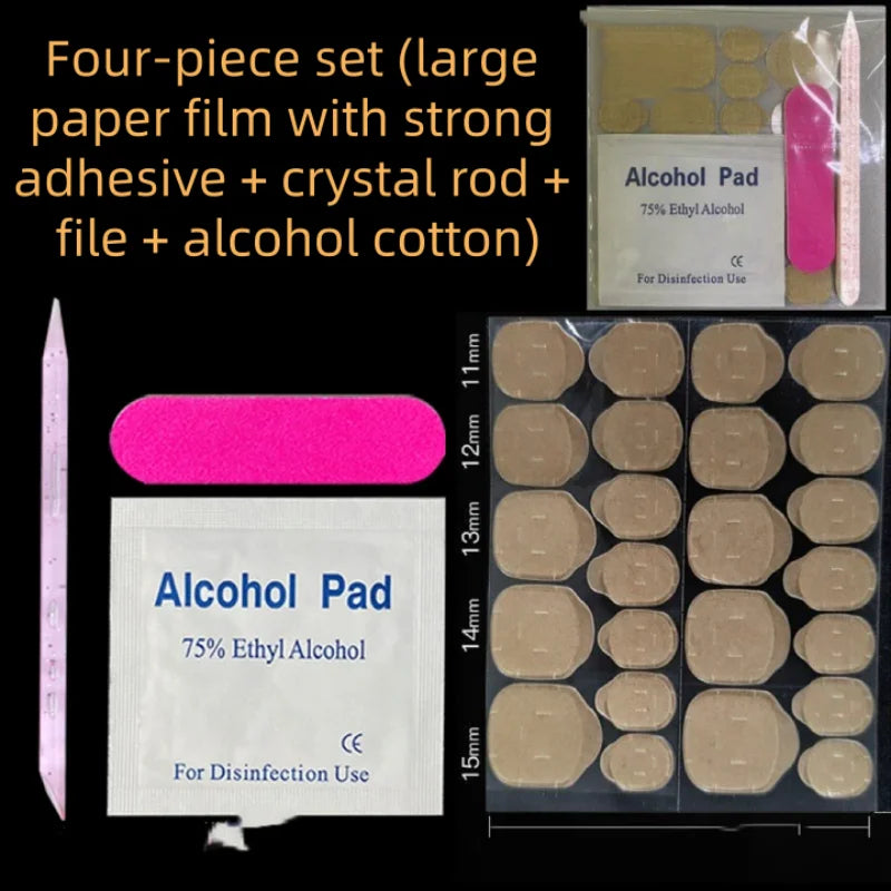 Reusable Nail Jelly Adhesive Tabs False Nail Glue Sticker Kit Press On Nail Application Tools Set DIY for Artificial Nails Qme 1pcs 1