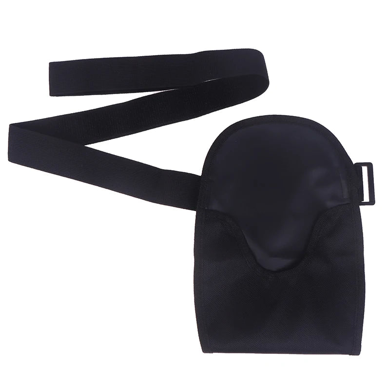 Ostomy Bag Cover Water Resistant Adjustable Waist Fixed Load-bearing Qme Black