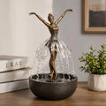 Ballerina Tabletop Water Feature Luxury Indoor Fountain Home Hotel Qme YELLOW
