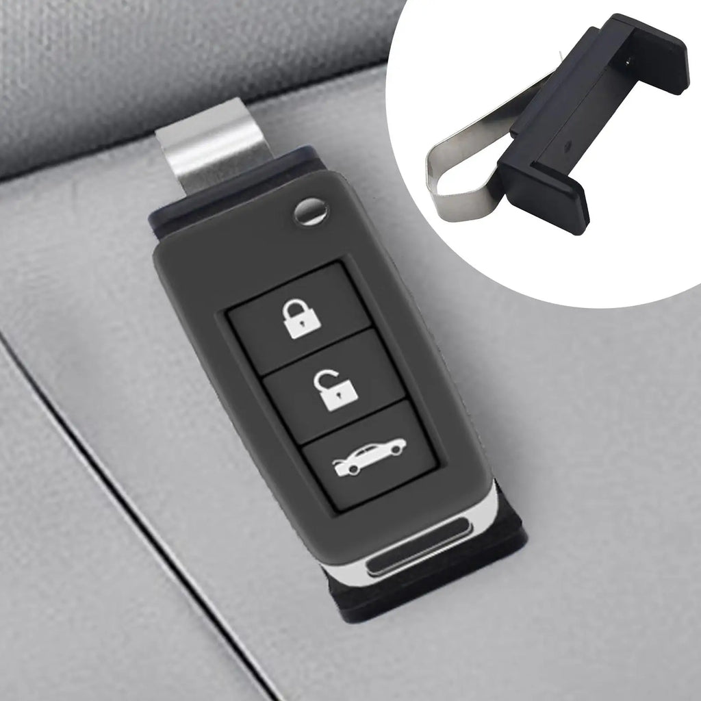 Car Remote Control Clip Adjustable Car Remote Holder Visor Clip Replacement Garage Remote Clip Convenient Garage Door Remote Qme