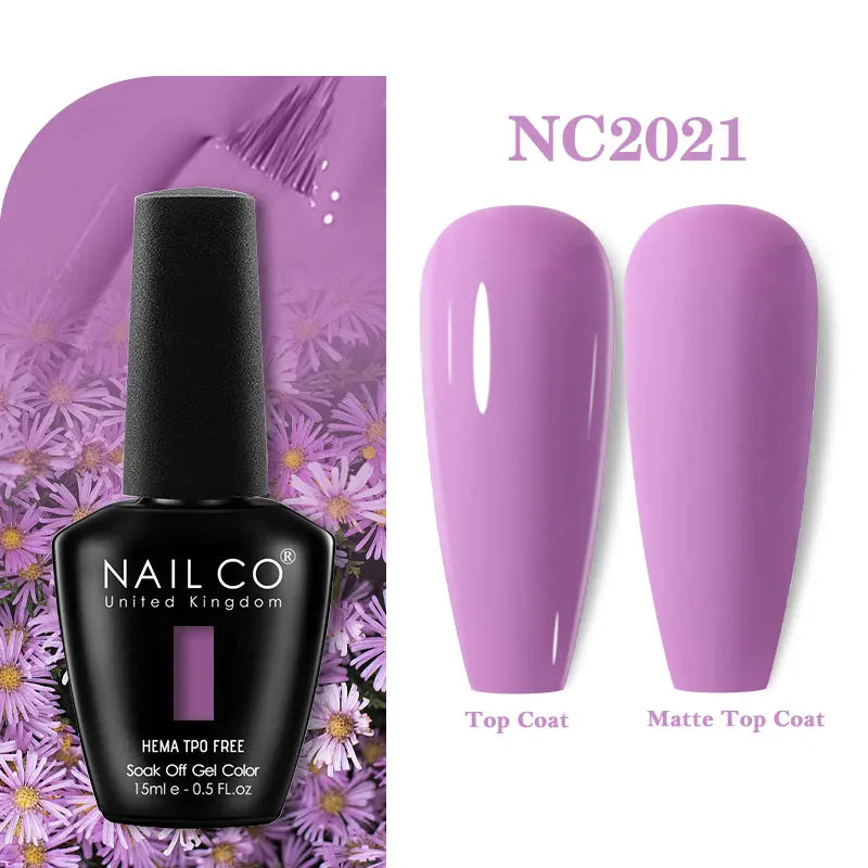 NAILCO Green Series Dark Gel Nail Polish Lasting Hybrid Base Matte