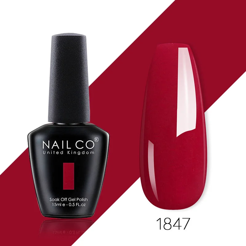 NAILCO 85 Colors Nail Gel UV LED Lacquer Manicure Varnish Hybrid Semi