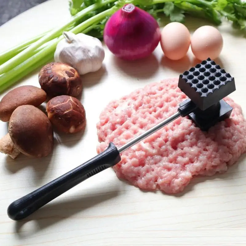 1Pcs Double-Side Beef Steak Pork Meat Hammer Beater Mallet Beef Chicken Kitchen Meat Poultry Tool Qme