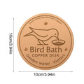 Water Fountain Disk for Bird Bath Copper Cleaning Disk Feeder Accessories Triple-Point Support Purifier Disc for Water Bowl Qme as shown