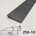 1Mx5cm Sweeping Robot Climbing Pad Self Adhesive Durable Non Slip Multi-Purpose Door Threshold Transition Bar Home Accessories Qme black 1M