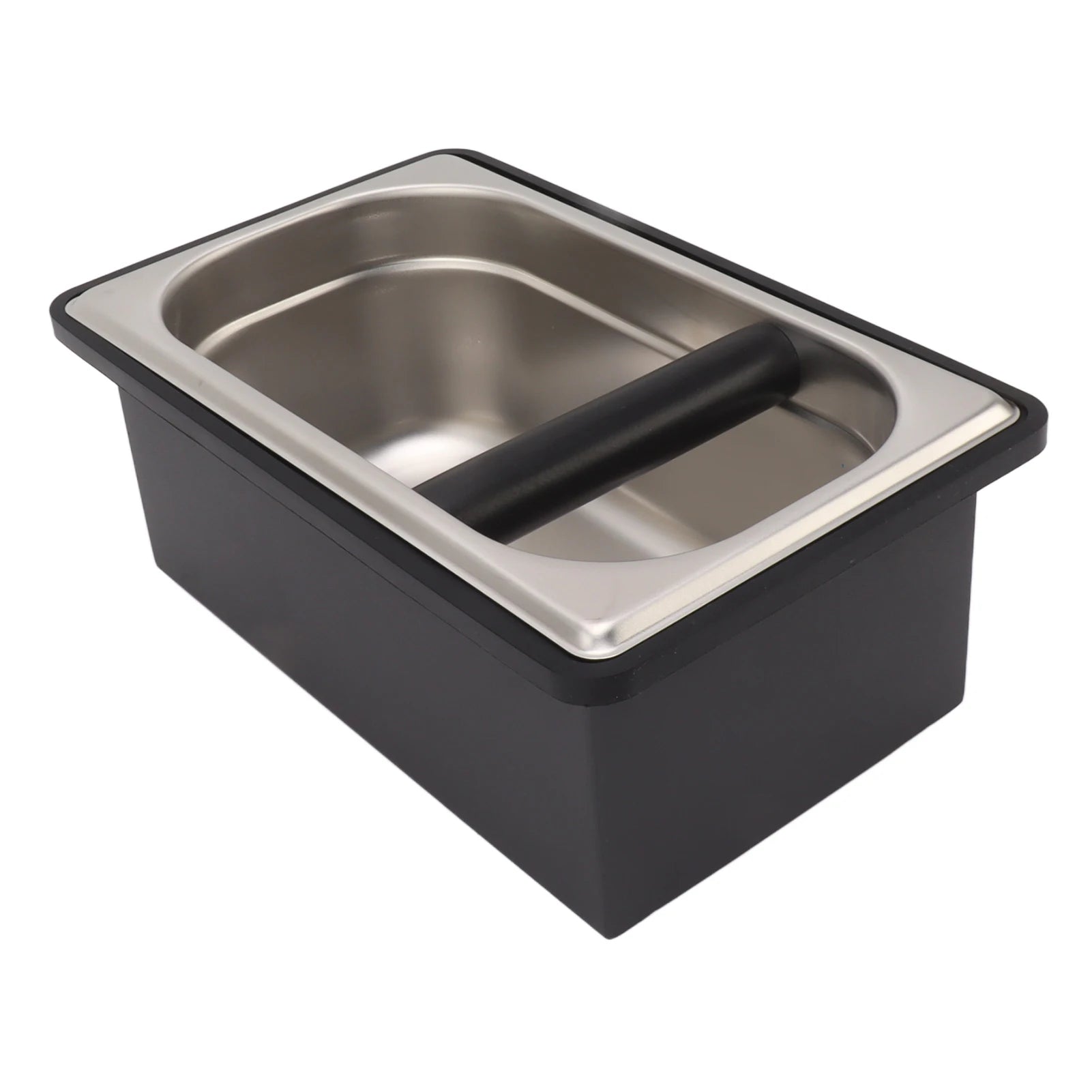 Coffee Knock Box Espresso Dump Bin for Barista Coffee Grind Anti-slip Espresso Dump Bin Grind Waste Bin Coffee Grounds Bucket Qme FC-36