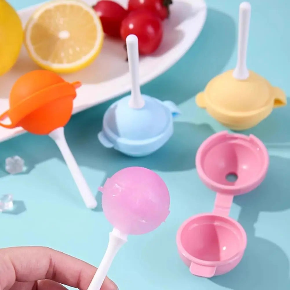 Lollipop Ice Cream Maker Silicone Popsicle Mold DIY Pop Reusable Qme