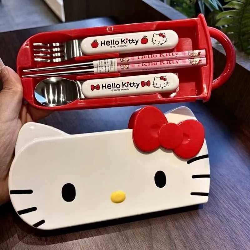 Hello Kitty Cute Cartoon Tableware Instagram-worthy Personalized Qme