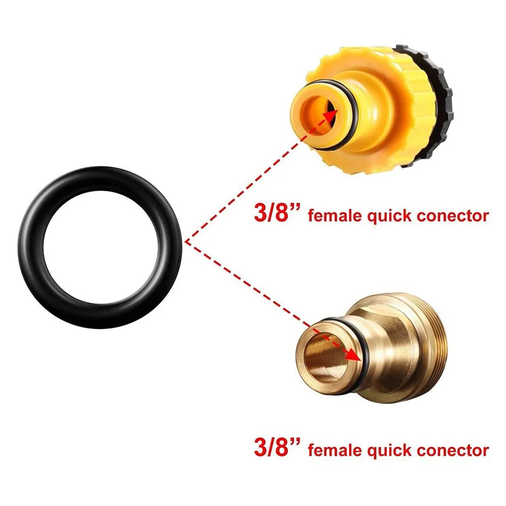 40PCS 3/8 O-Rings Kit For Pressure Washer Hose Quick Disconnect Garden Irrigation Tools Accessories Replacement Qme