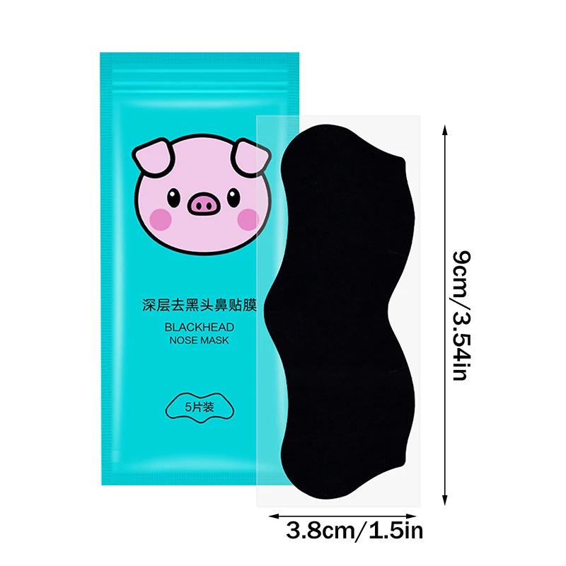 5 15 25 Bamboo Charcoal Nose Pore Strips Deep-cleaning Blackhead Qme