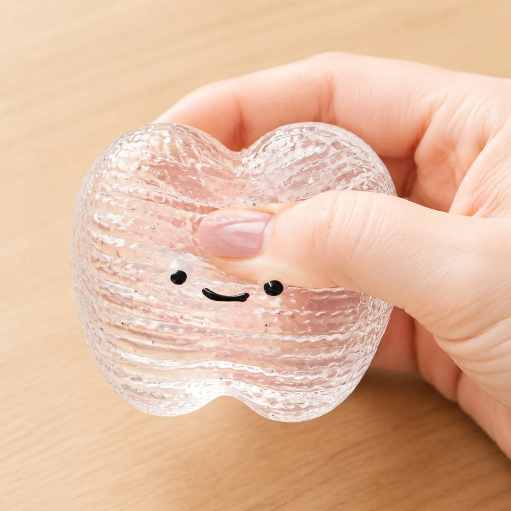 Novelty Teeth Shape Sensory Slow Rising Ball for Kids and Adults Fun Working and Studying Stress-relieving Fidget Toy Party Gift Qme
