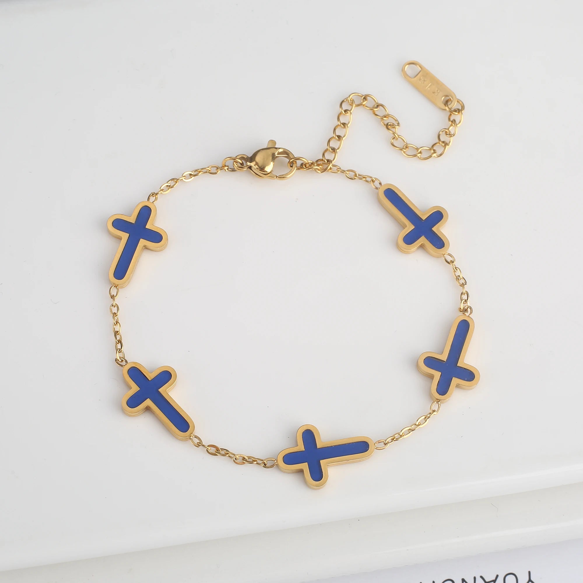 INS Hot Sale Charms Stainless Steel Shell Cross Necklace Jewelry Set Bracelet Earrings Luxury for Party Daily Wear Jewelry Gift Qme Bracelet 1