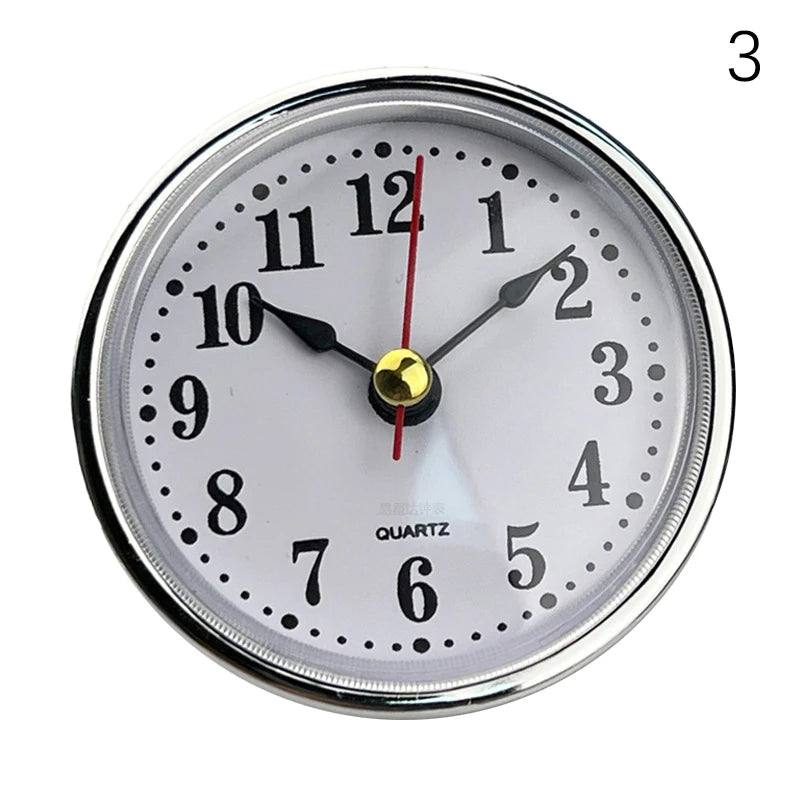 Clock Craft Quartz Movement Dia65mm Round Clocks Insert Roman Number Little Clock Arabic Numbers Wall Decor Qme 3