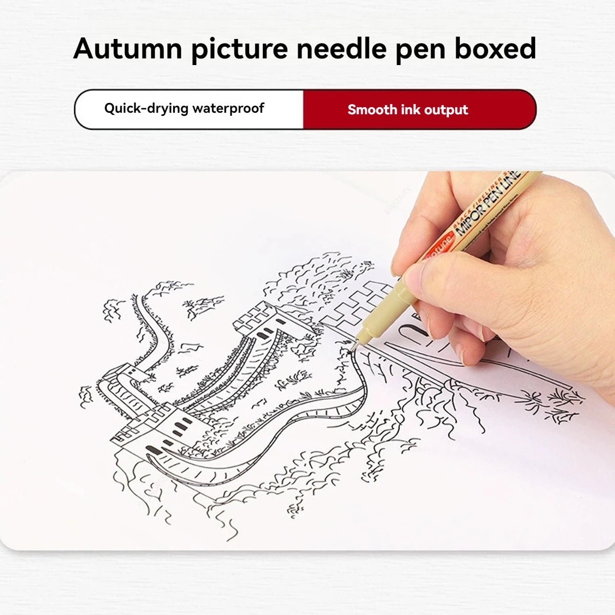 Black Micro Pens,3 Sizes,Waterproof Archival Ink,Fine Point Pen for Artist Illustration,Sketching,Anime,Manga Technical Drawing Qme