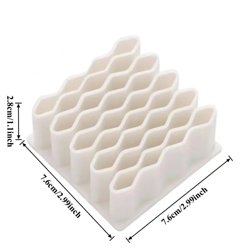 Ointment Holder Desktop Stand Silicone Material Cosmetics Storage Qme White