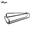 Hanging Red Wine Glass Storage Rack, Home High Footed Cup Storage Rack Without Punching Holes Inverted Drain Rack Organizer Qme Black